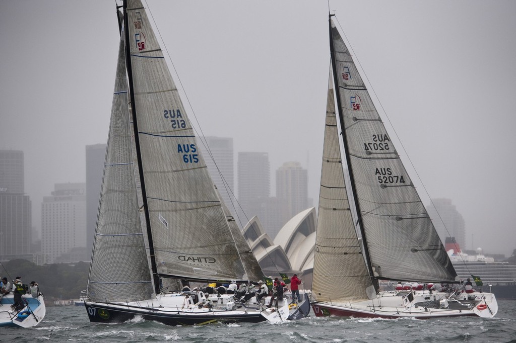 ESTATE MASTER, Sail No: AUS 615, Owner: Lisa & Martin Hill, Tactician: Tom Slingsby<br />
WIRED, Sail No: AUS 52074, Owner: Stephen Boyes, Tactician: Matthew Foster - Rolex Farr 40 World Championship 2011 ©  Rolex/ Kurt Arrigo http://www.regattanews.com